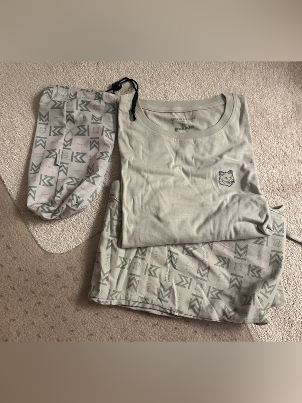 Maison Kitsune Paris for Eva Air Lounge Set